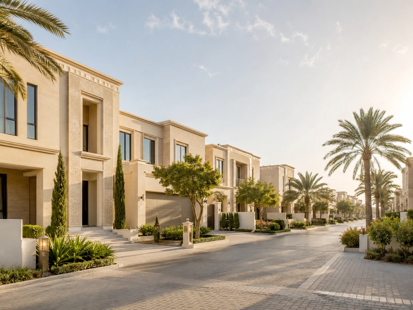 شارع فلل سكنية من تطوير إعمار الخليج