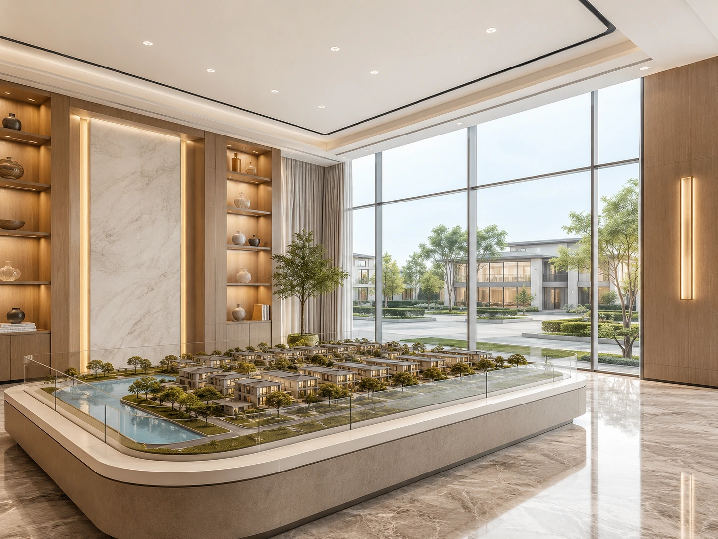 معرض تطوير عقاري ونموذج مشروع